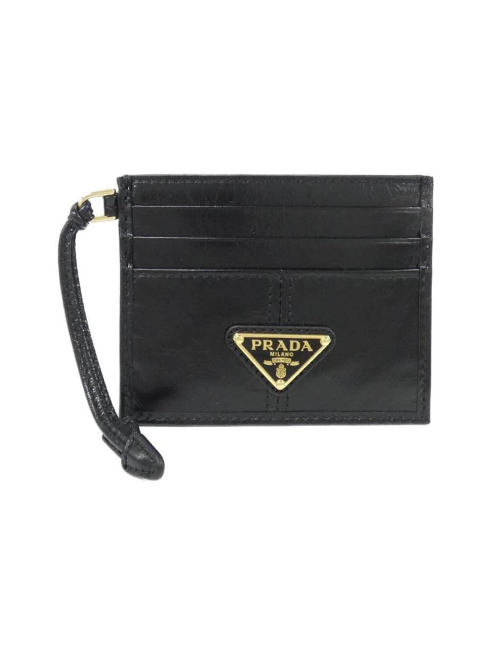 Prada Card Case Gold